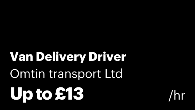 Van Delivery Driver