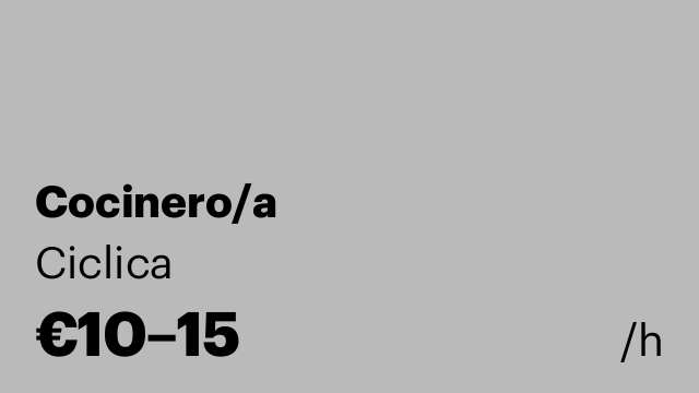 Cocinero/a