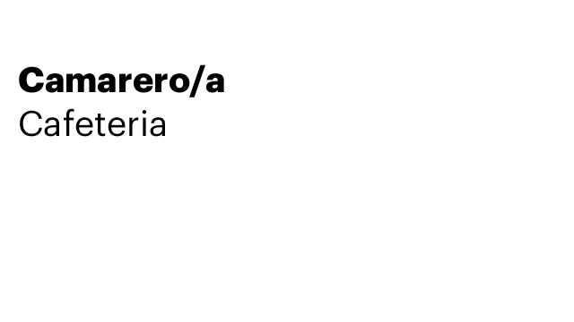 Camarero/a