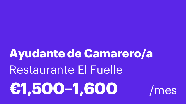 Ayudante de Camarero/a