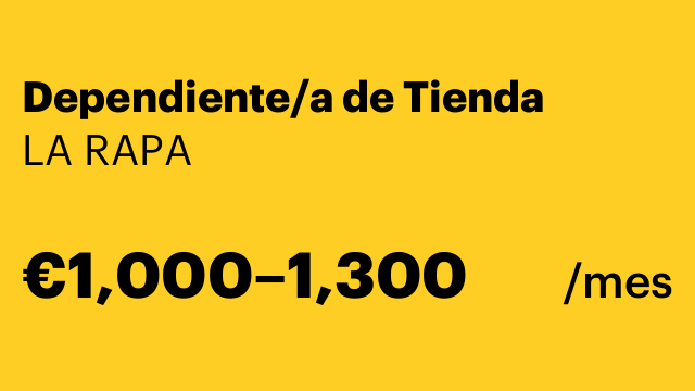 Dependiente/a de Tienda