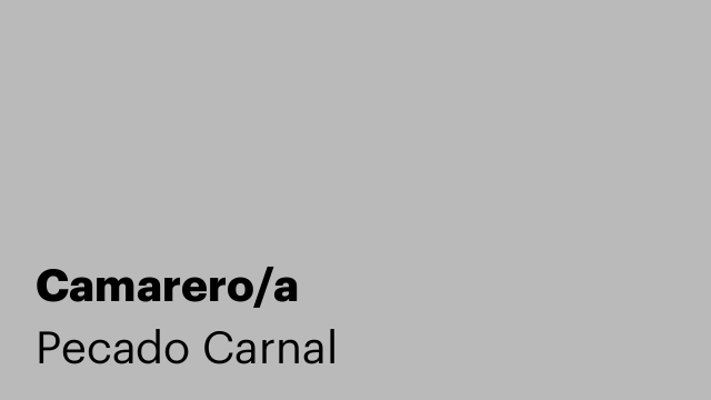 Camarero/a