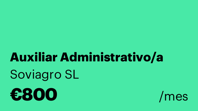 Auxiliar Administrativo/a