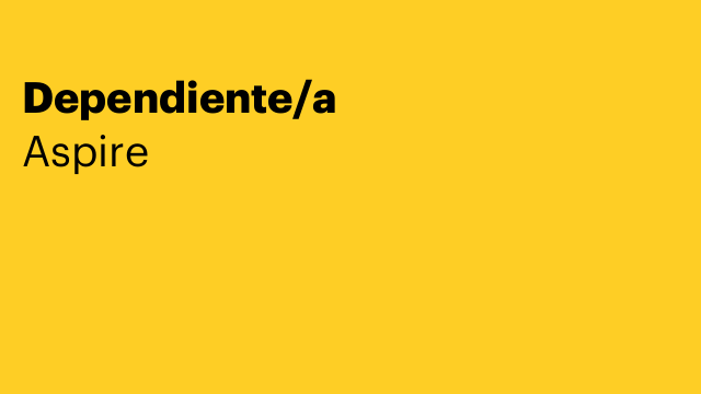 Dependiente/a