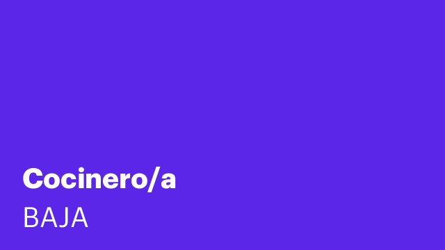 Cocinero/a