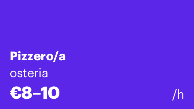 Pizzero/a