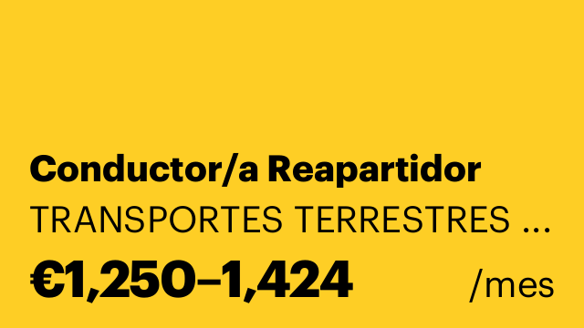 Conductor/a Reapartidor