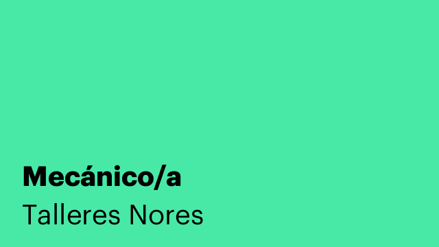 Mecánico/a