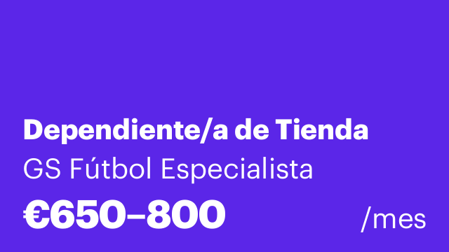 Dependiente/a de Tienda
