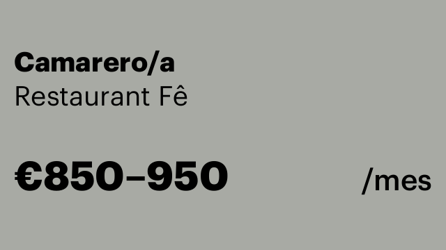 Camarero/a