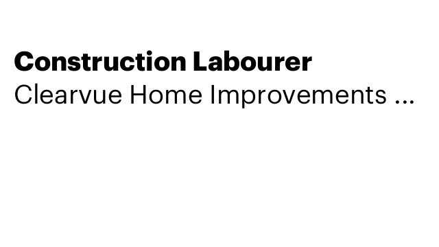 Construction Labourer