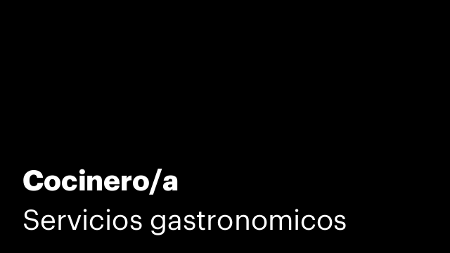 Cocinero/a