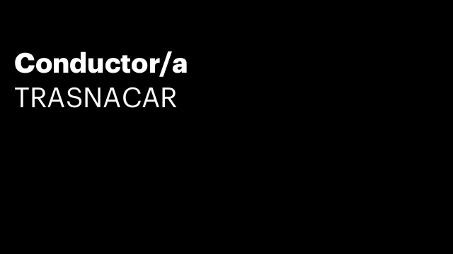Conductor/a