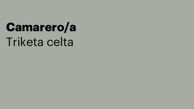 Camarero/a