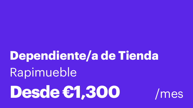 Dependiente/a de Tienda