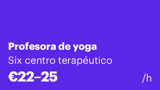 Profesora de yoga