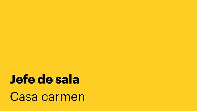 Jefe de sala