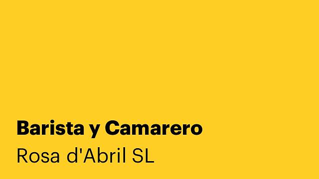 Barista y Camarero