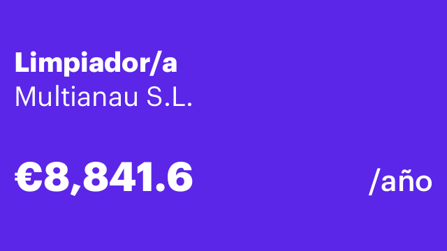 Limpiador/a