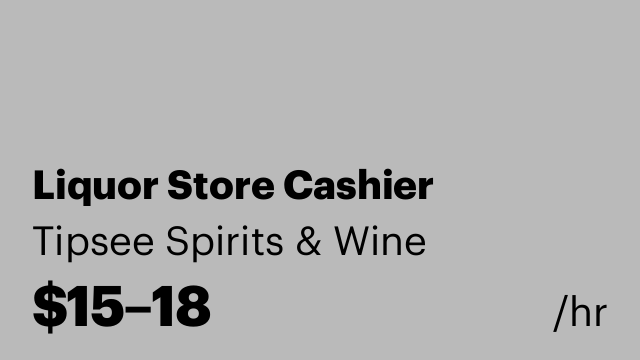 Liquor Store Cashier