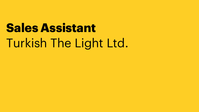 Sales Assistant