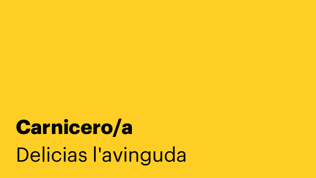 Carnicero/a