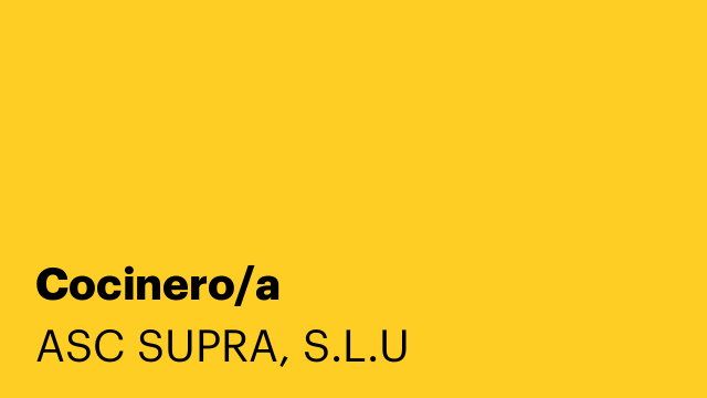 Cocinero/a