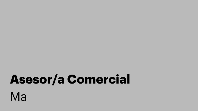 Asesor/a Comercial