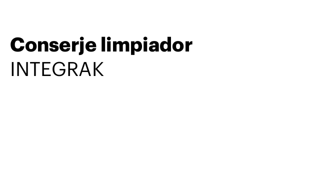 Conserje limpiador