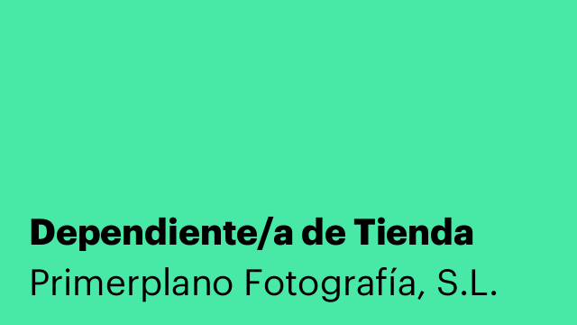 Dependiente/a de Tienda