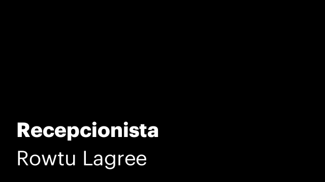 Recepcionista