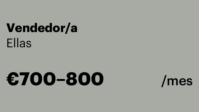Vendedor/a