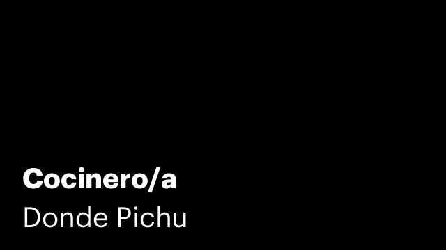 Cocinero/a