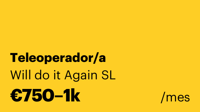Teleoperador/a
