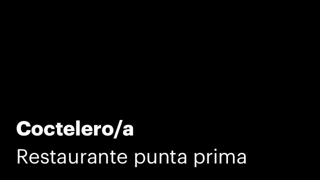 Coctelero/a