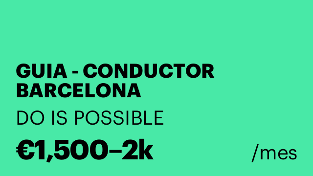 GUIA - CONDUCTOR BARCELONA