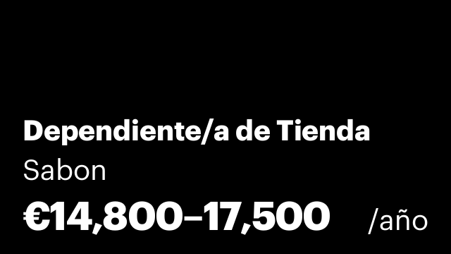Dependiente/a de Tienda