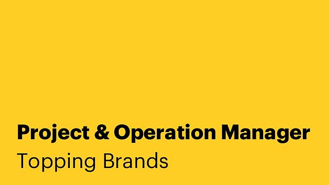 Project & Operation Manager