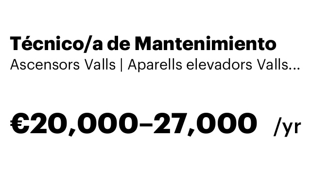 Técnico/a de Mantenimiento