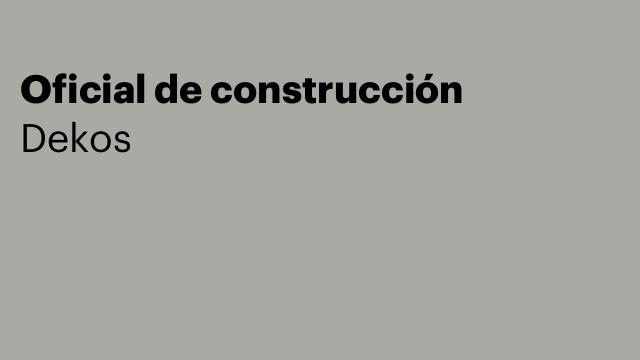 Oficial de construcción