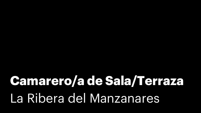 Camarero/a de Sala/Terraza