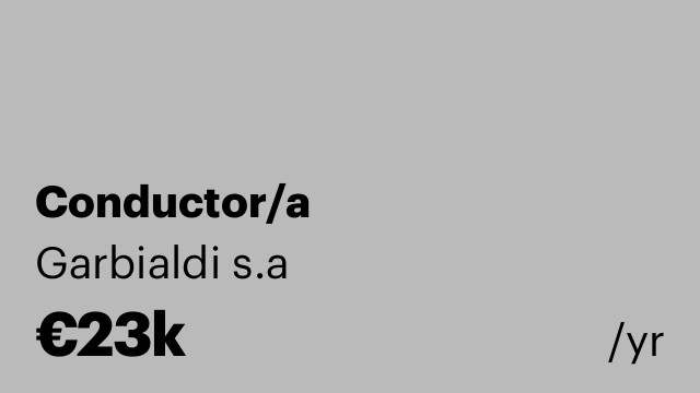 Conductor/a