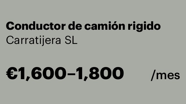 Conductor de camión rigido