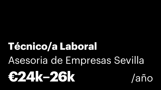 Técnico/a Laboral