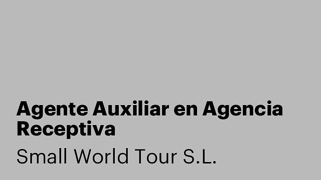 Agente Auxiliar en Agencia Receptiva