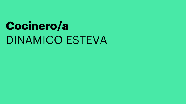 Cocinero/a