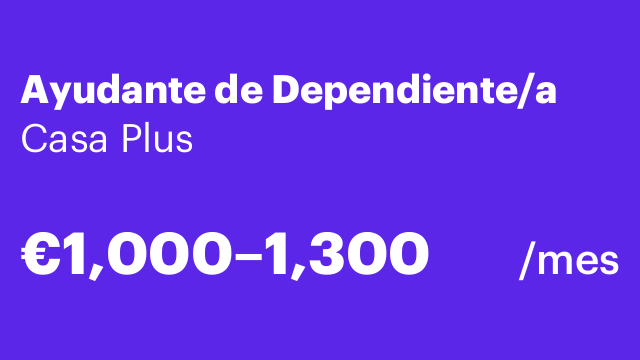Ayudante de Dependiente/a