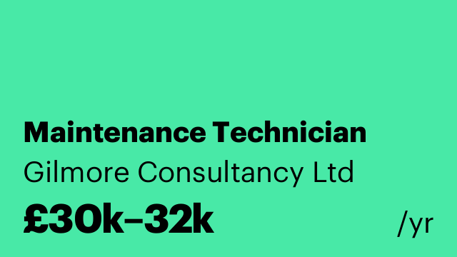 Maintenance Technician