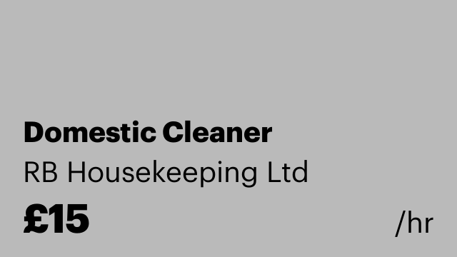 Domestic Cleaner