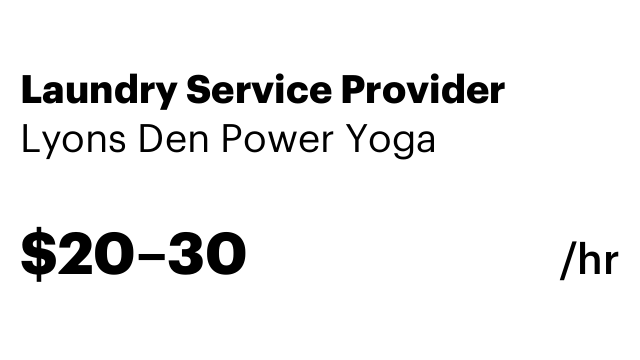 Laundry Service Provider